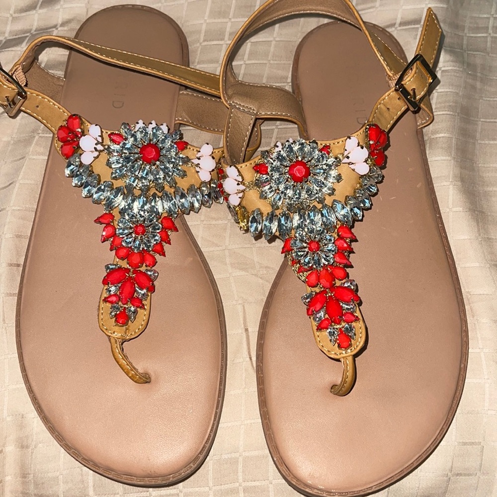 Torrid - 8W - Sandals with Stones